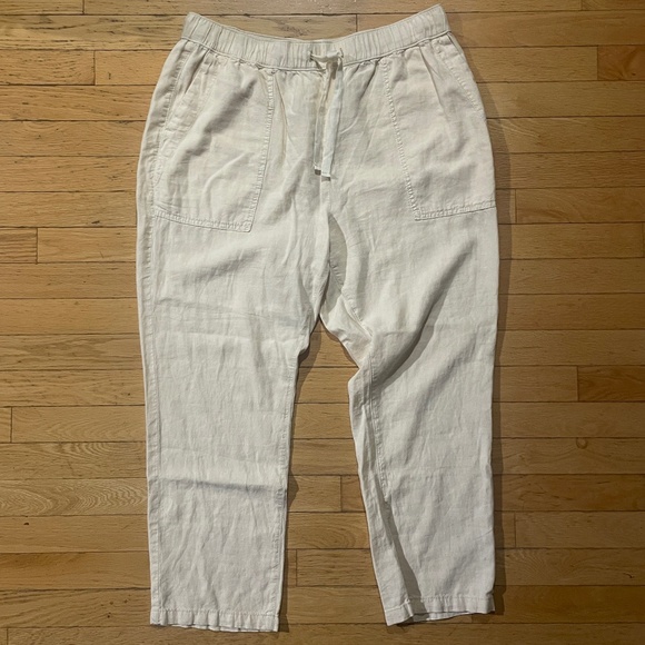Brand New Pilcro Linen Drawstring Cropped Pants - Picture 7 of 15